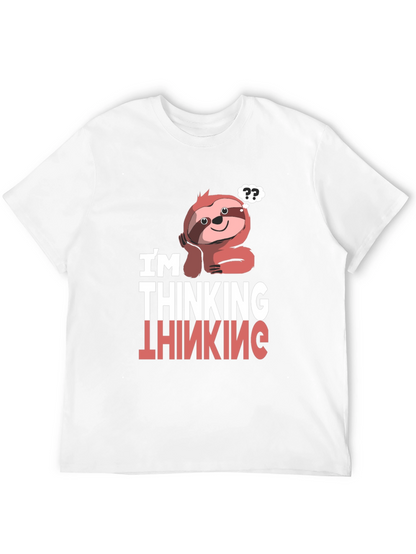 Thinking Sloth Graphic T-Shirt