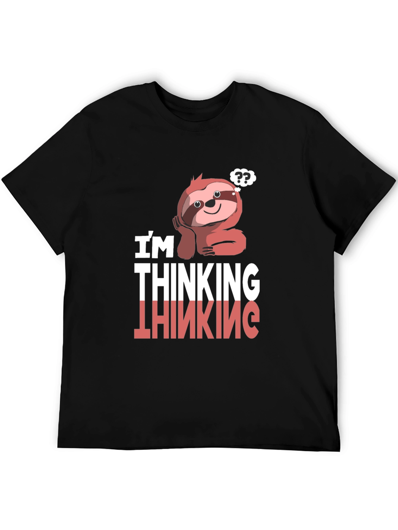 Thinking Sloth Graphic T-Shirt