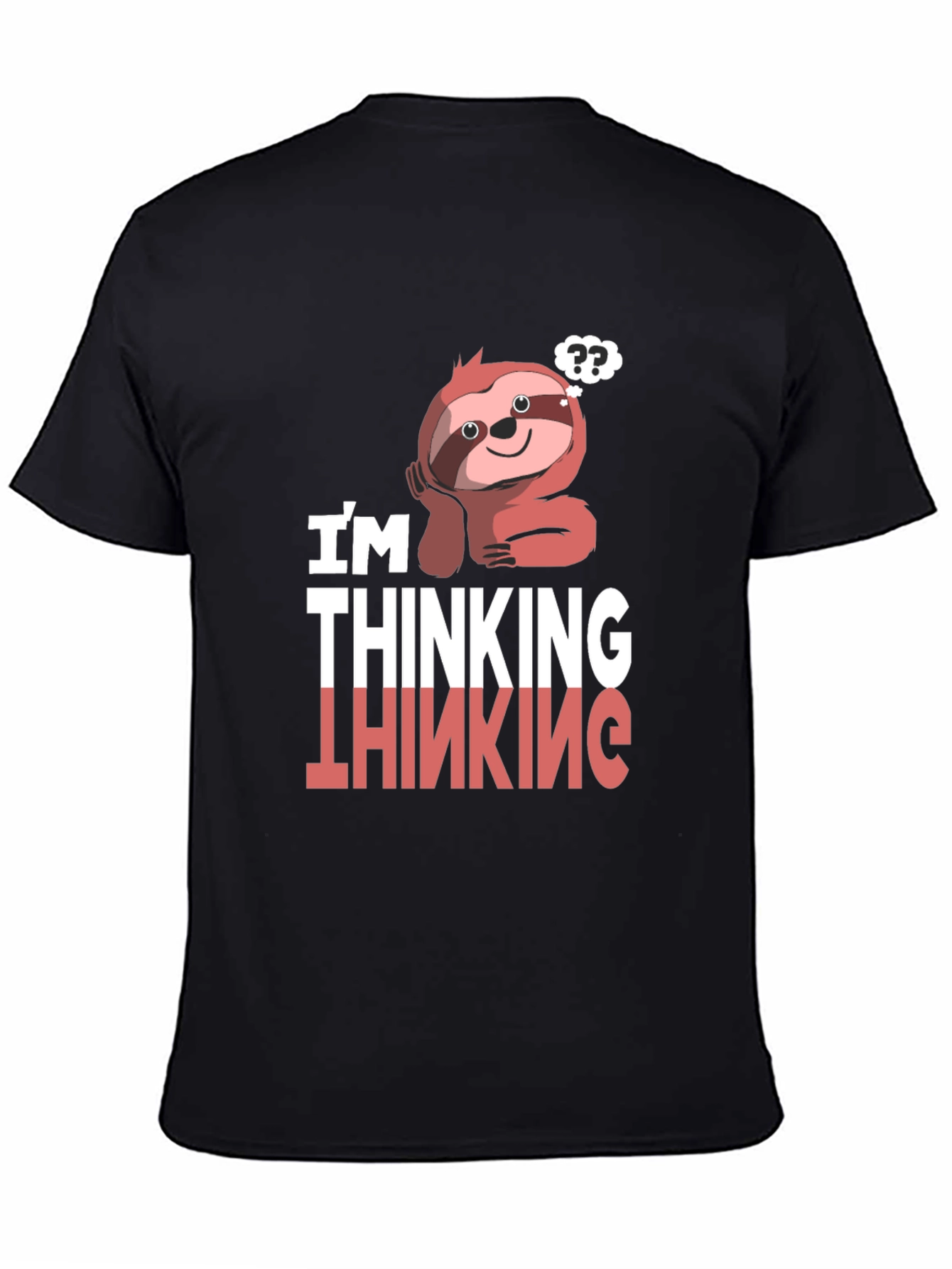 Thinking Sloth Graphic T-Shirt
