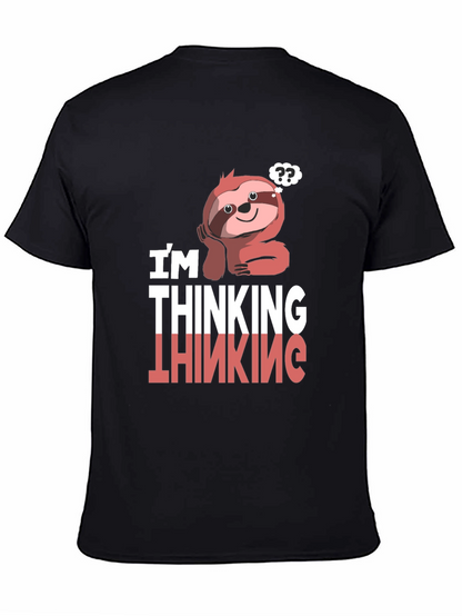 Thinking Sloth Graphic T-Shirt