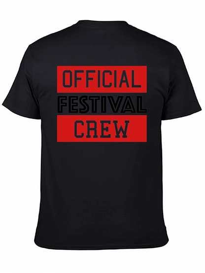 Official Festival Crew Black Graphic T-Shirt