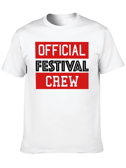 Official Festival Crew Black Graphic T-Shirt