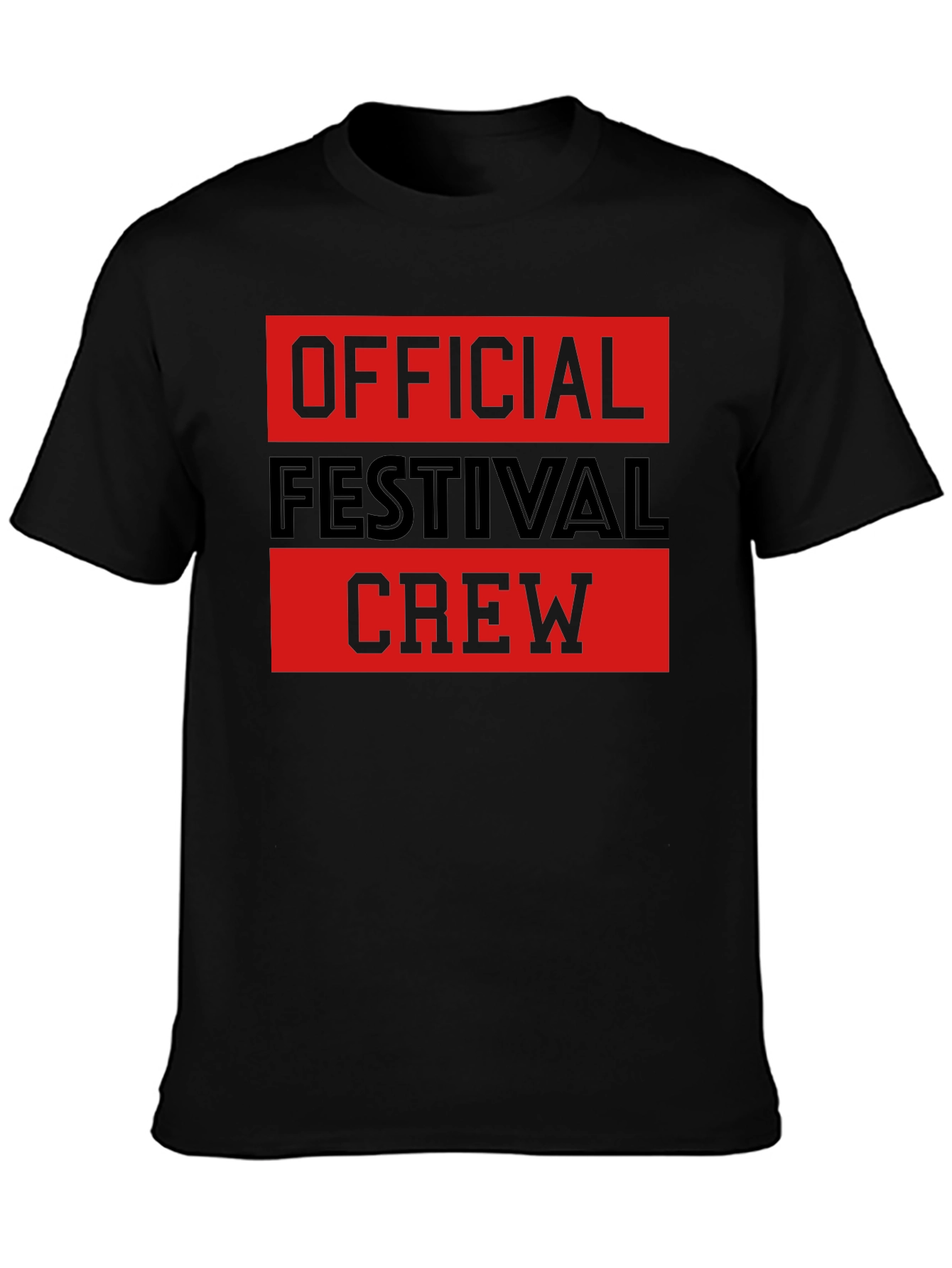 Official Festival Crew Black Graphic T-Shirt