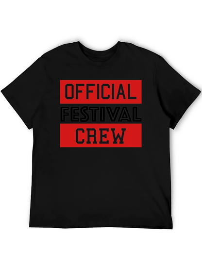 Official Festival Crew Black Graphic T-Shirt