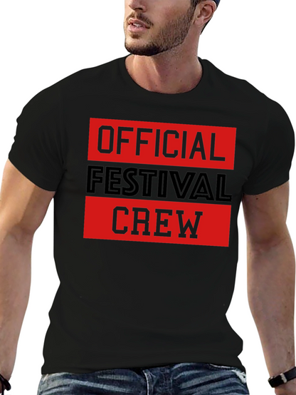 Official Festival Crew Black Graphic T-Shirt