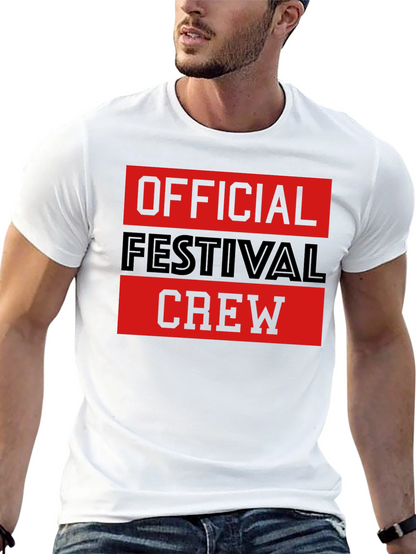 Official Festival Crew Black Graphic T-Shirt