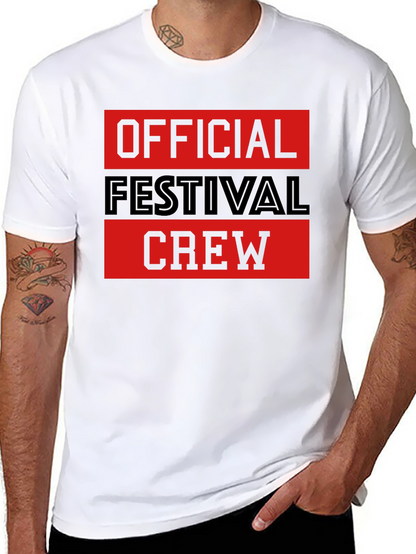 Official Festival Crew Black Graphic T-Shirt