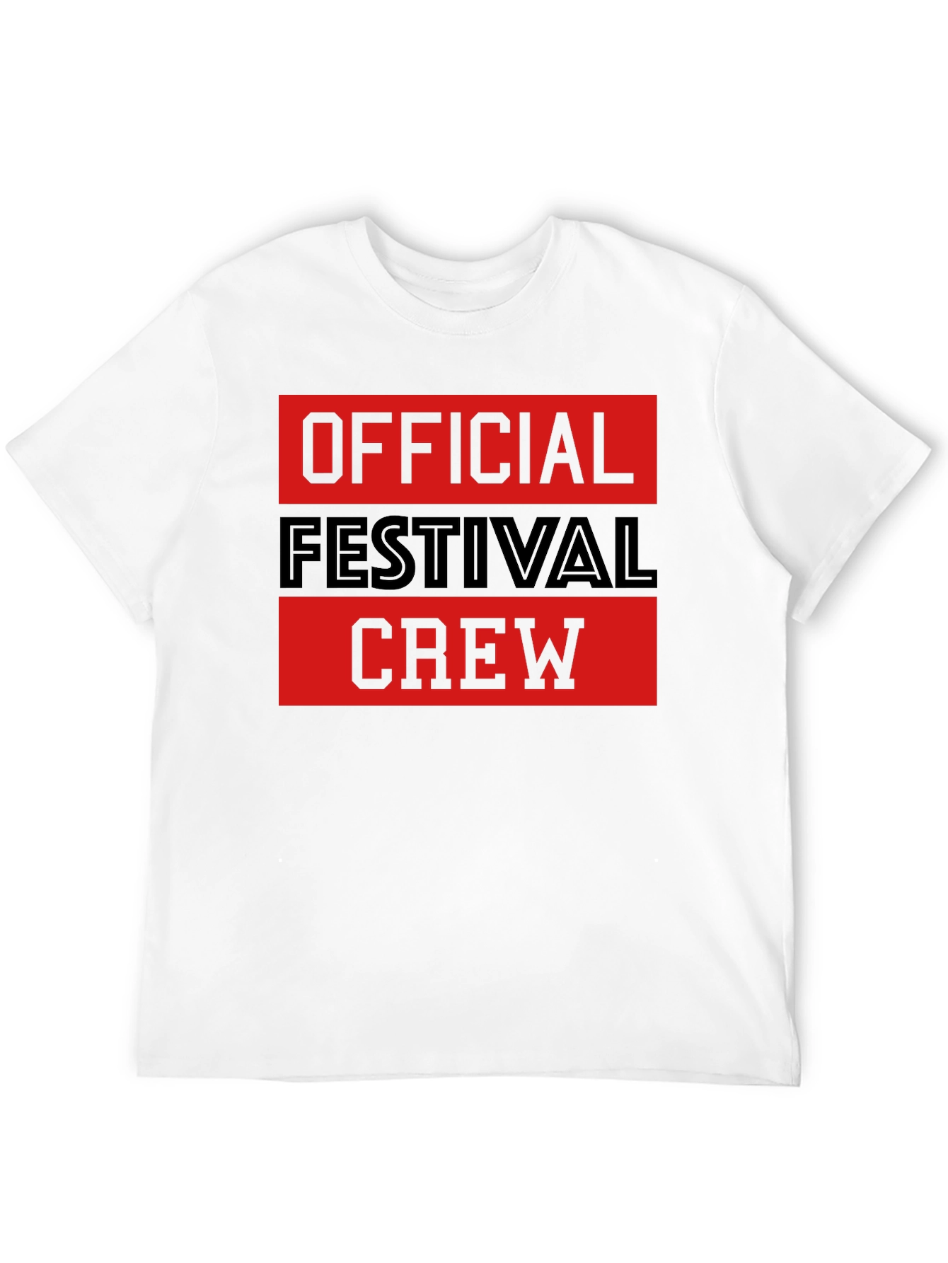 Official Festival Crew Black Graphic T-Shirt