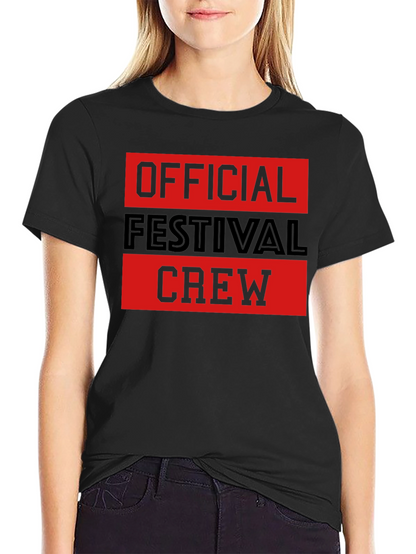 Official Festival Crew Black Graphic T-Shirt