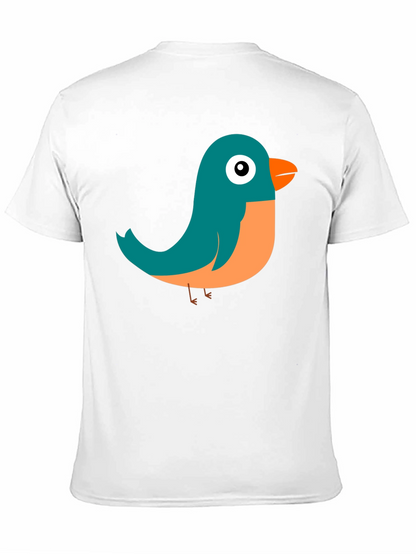 Cute Bird Graphic Tee - Soft Cotton Comfort