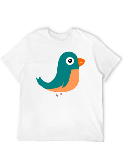 Cute Bird Graphic Tee - Soft Cotton Comfort