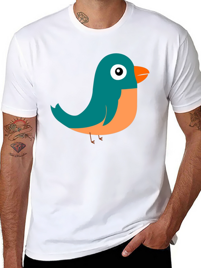 Cute Bird Graphic Tee - Soft Cotton Comfort