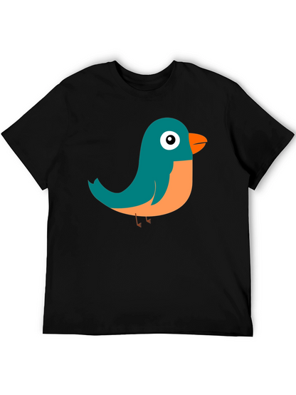 Cute Bird Graphic Tee - Soft Cotton Comfort