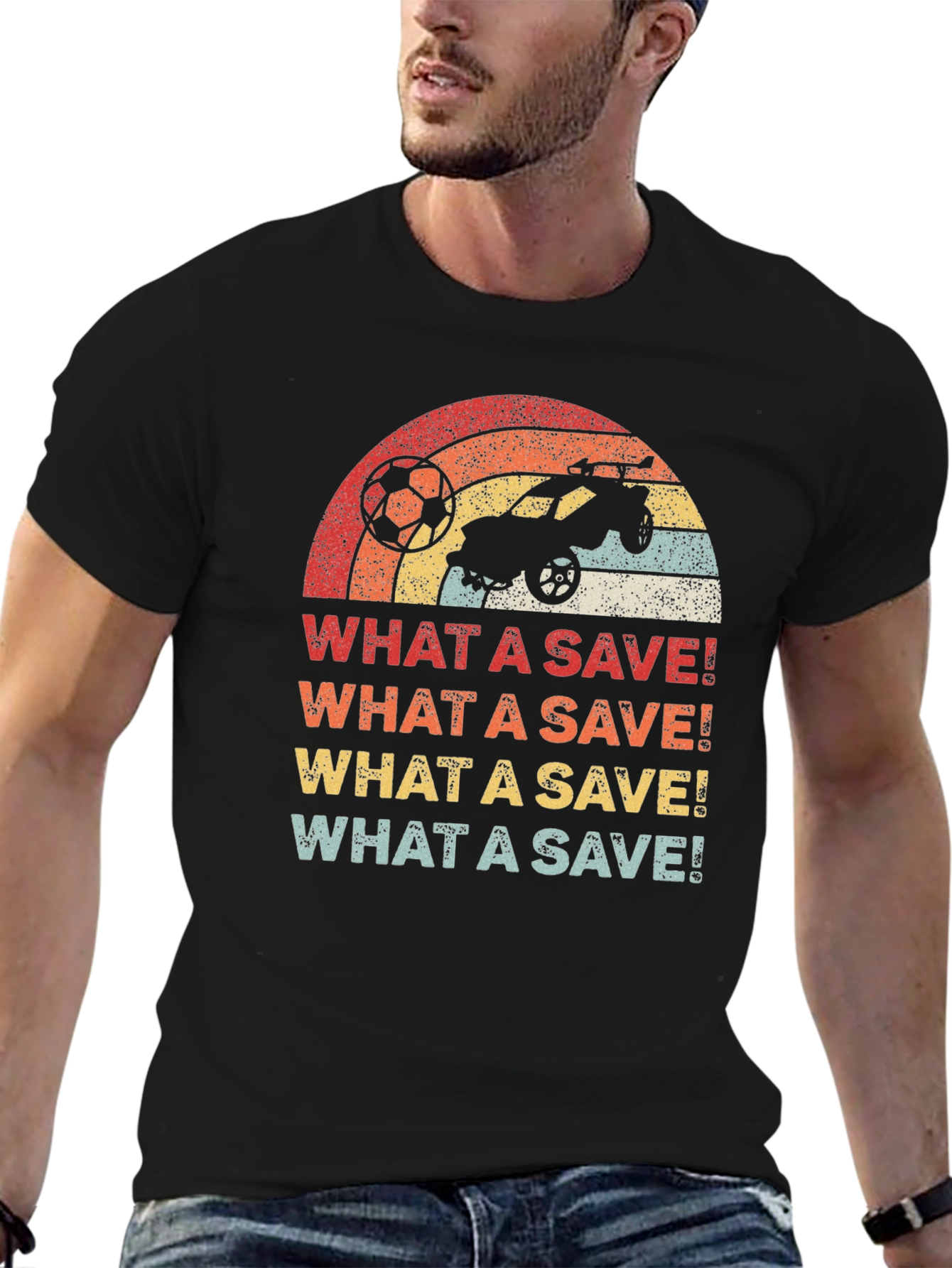 Retro Rocket League What a Save! T-Shirt