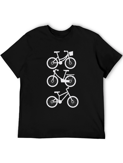 Black Bicycle T-Shirt - Cycling Enthusiast Apparel