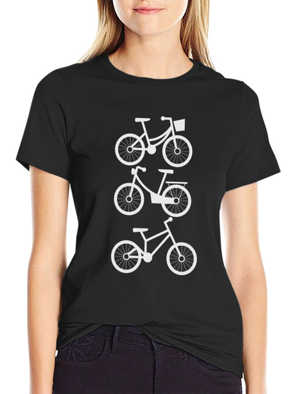 Black Bicycle T-Shirt - Cycling Enthusiast Apparel