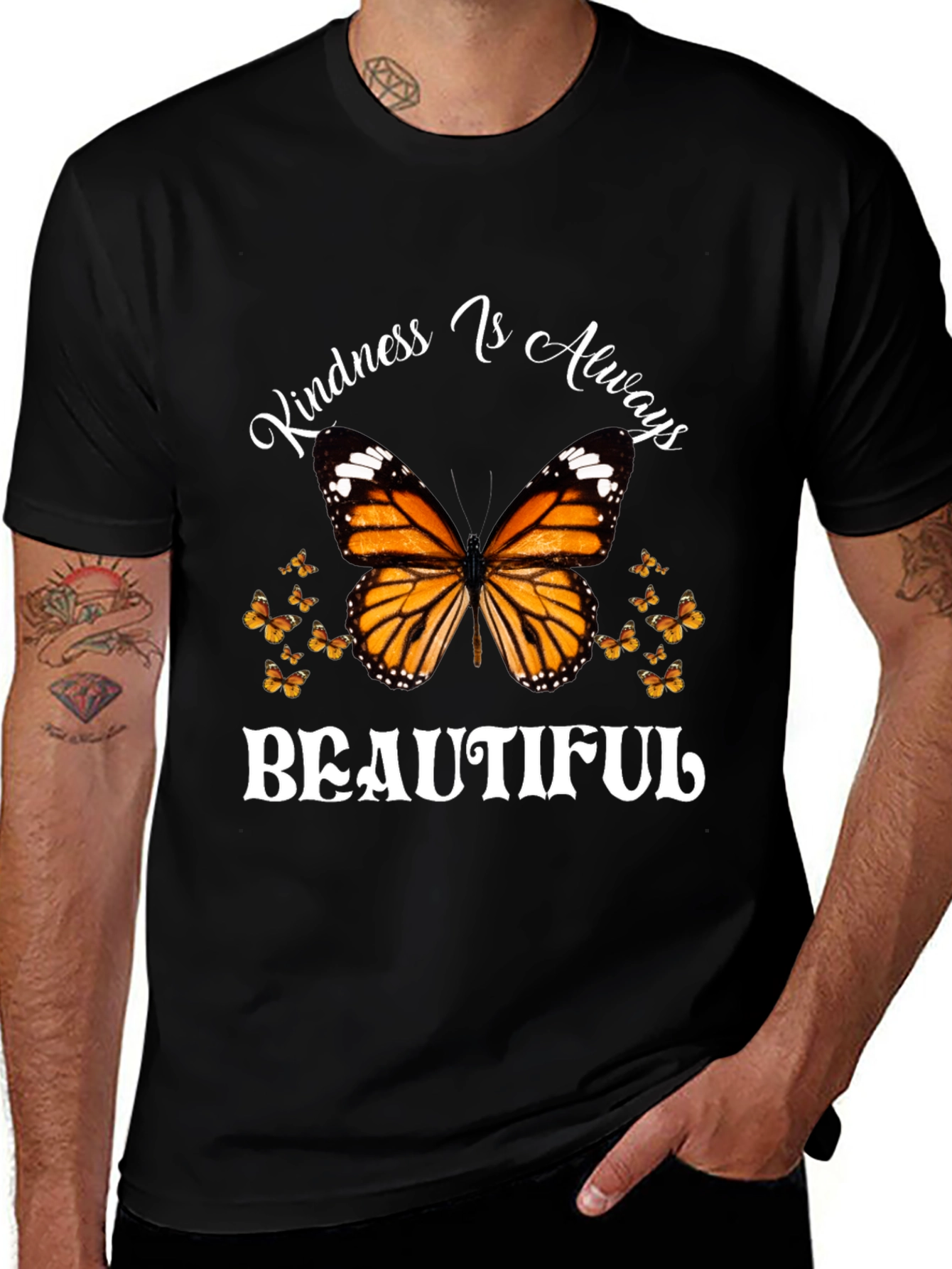 Kindness Is Always Beautiful Butterfly Graphic Tee