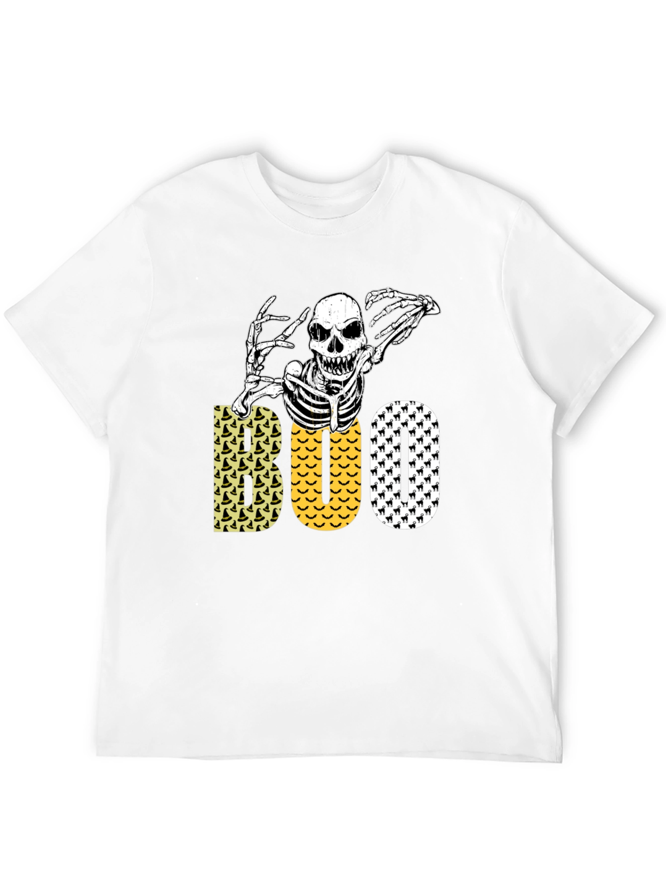 Halloween Skeleton Boo Graphic Tee