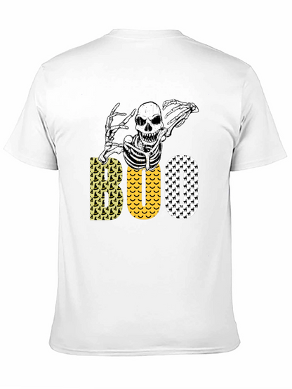 Halloween Skeleton Boo Graphic Tee