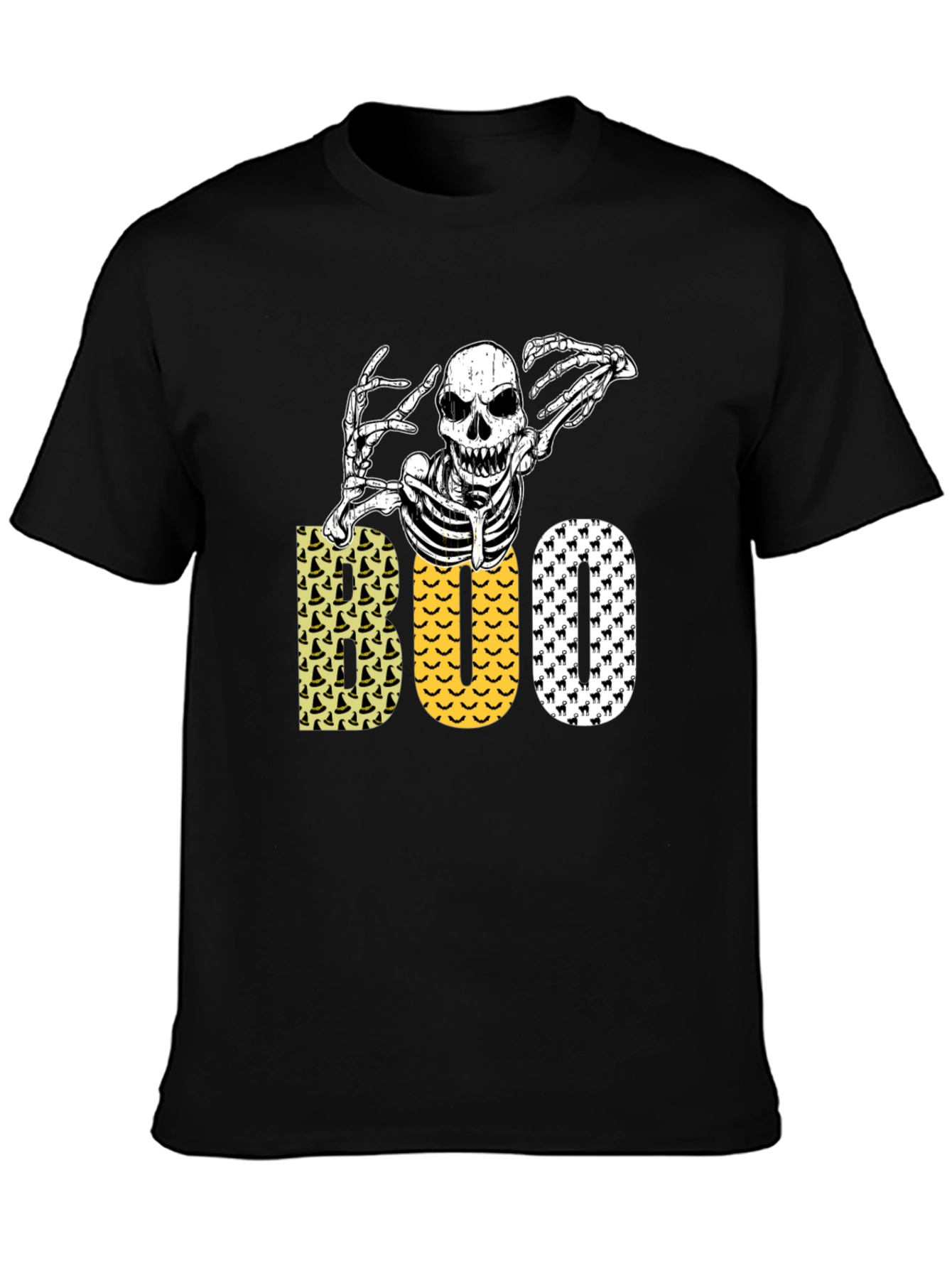 Halloween Skeleton Boo Graphic Tee