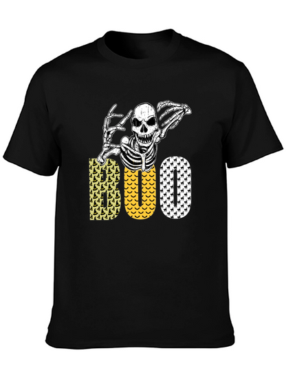 Halloween Skeleton Boo Graphic Tee