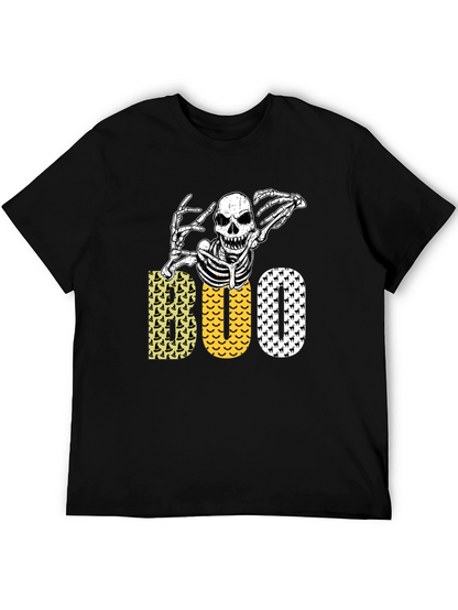 Halloween Skeleton Boo Graphic Tee