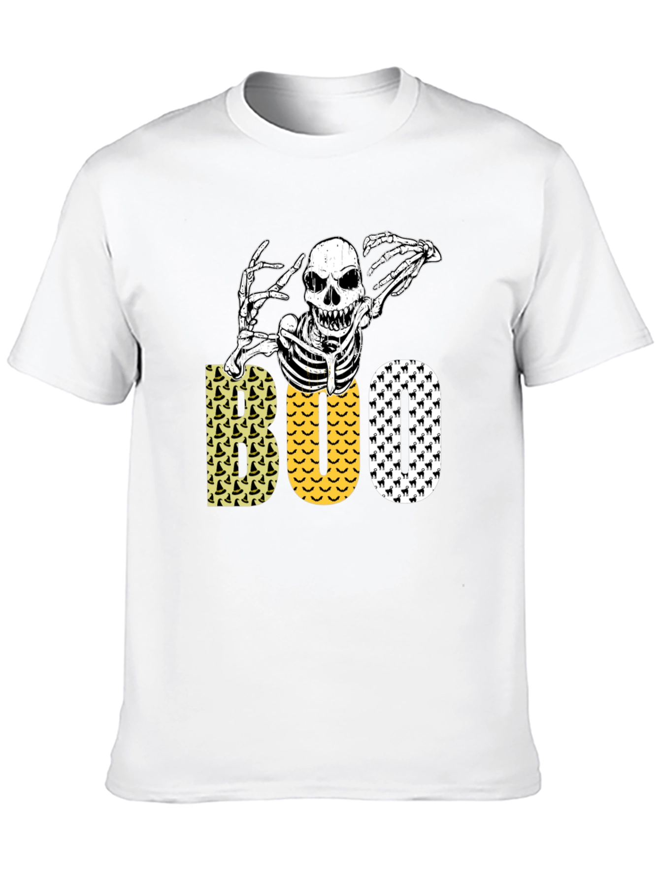 Halloween Skeleton Boo Graphic Tee