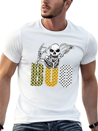 Halloween Skeleton Boo Graphic Tee