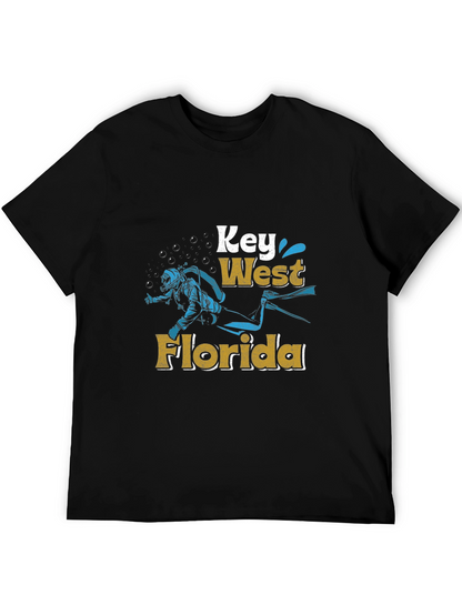 Key West Florida Diver Graphic Tee
