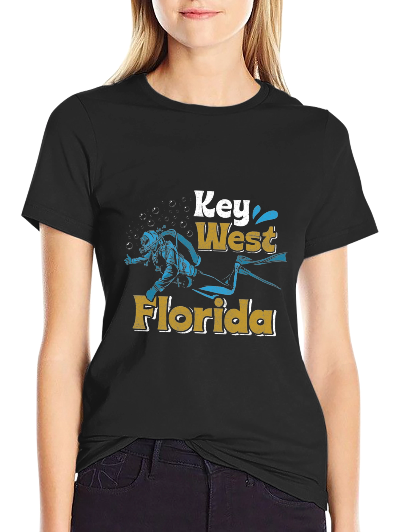 Key West Florida Diver Graphic Tee