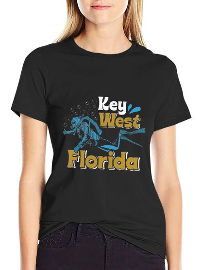 Key West Florida Diver Graphic Tee
