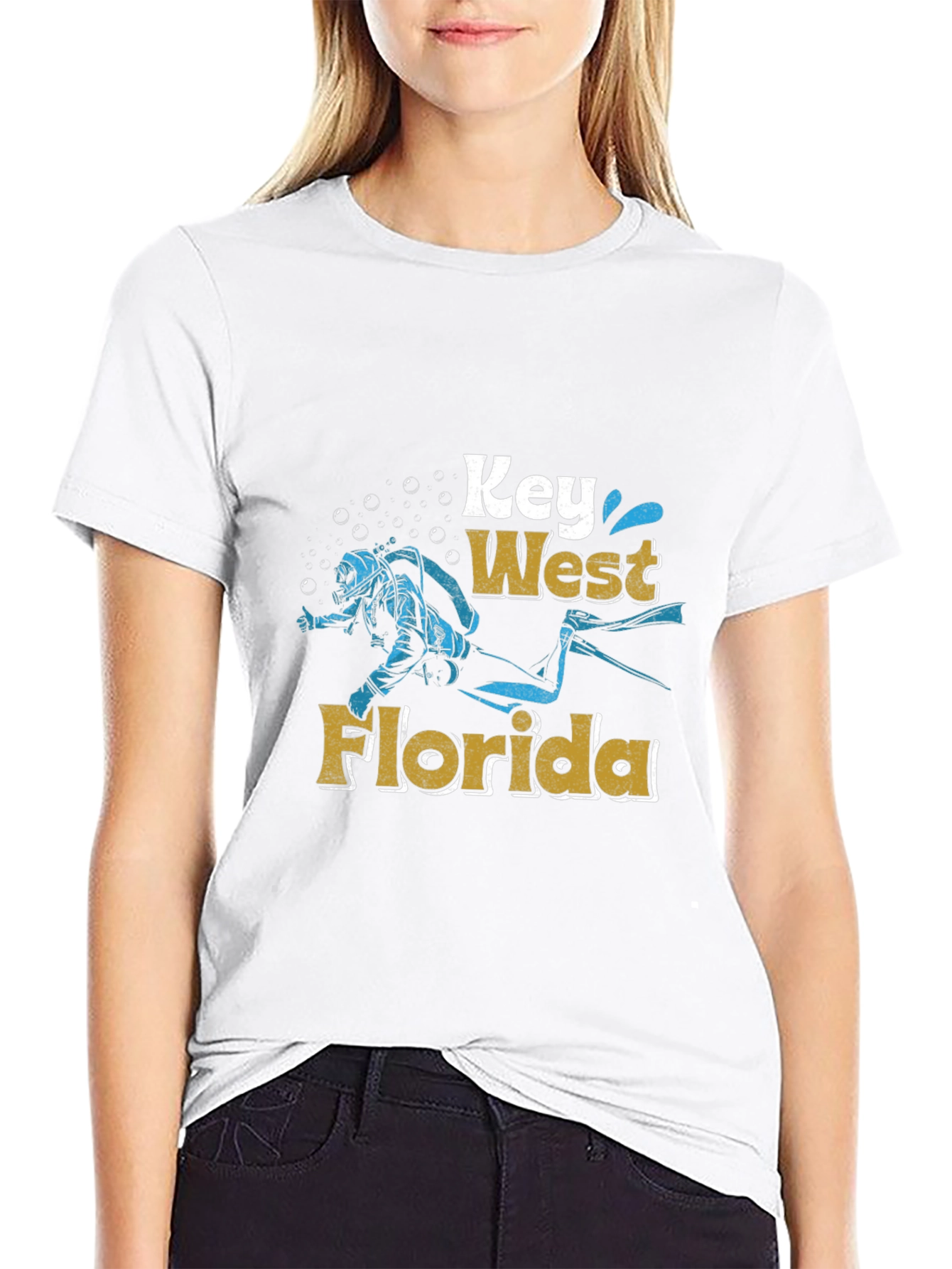 Key West Florida Diver Graphic Tee