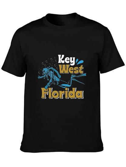Key West Florida Diver Graphic Tee