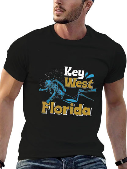 Key West Florida Diver Graphic Tee