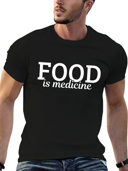 Food is Medicine Black Graphic Tee