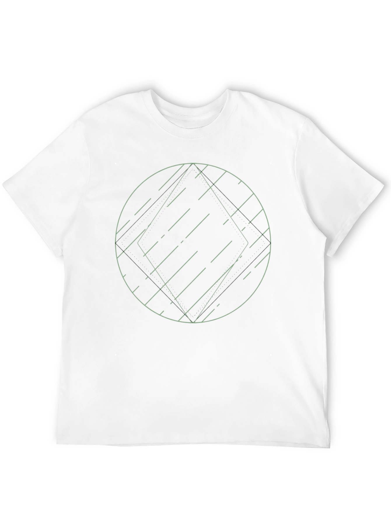Geometric Graphic Tee - Modern Minimalist Design