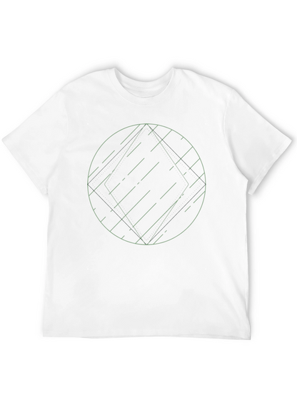 Geometric Graphic Tee - Modern Minimalist Design