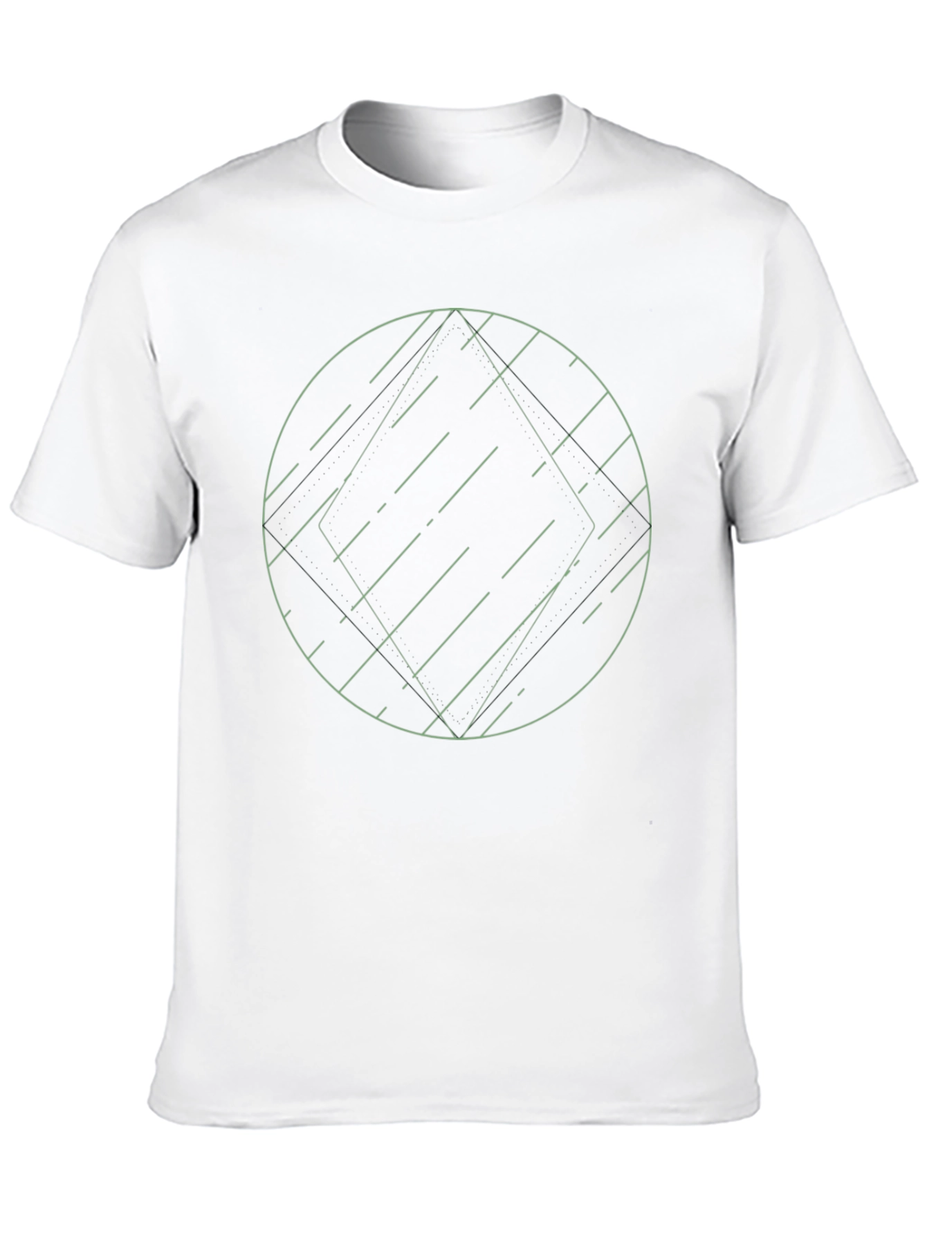 Geometric Graphic Tee - Modern Minimalist Design