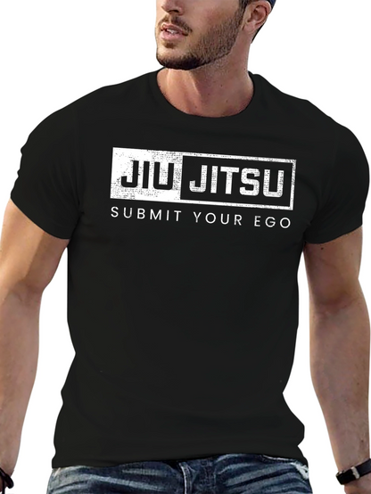 Jiu Jitsu Submit Your Ego Black T-Shirt