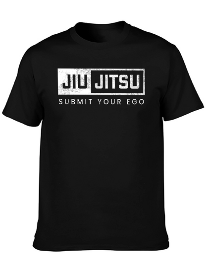Jiu Jitsu Submit Your Ego Black T-Shirt