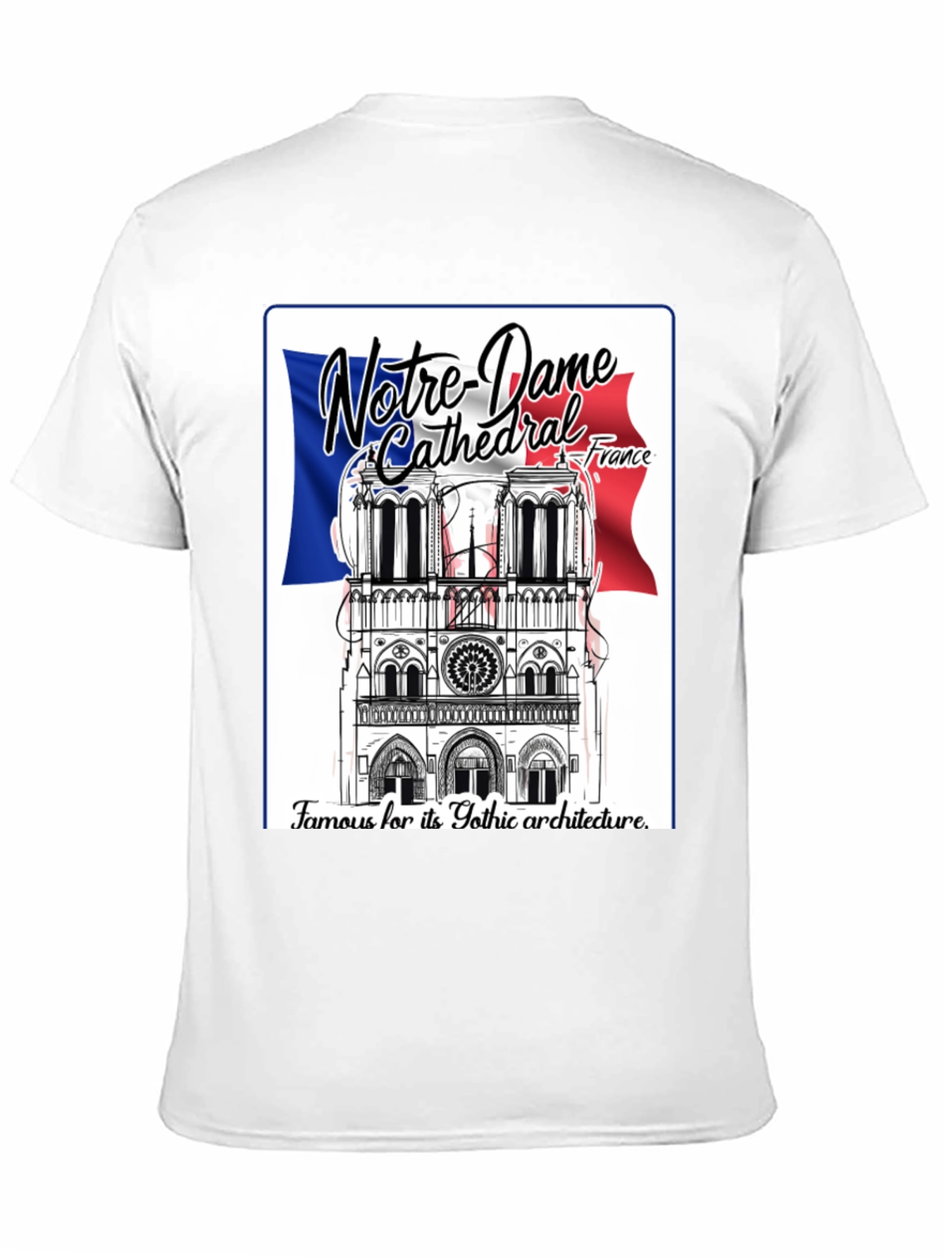 Notre Dame Cathedral France Graphic Tee