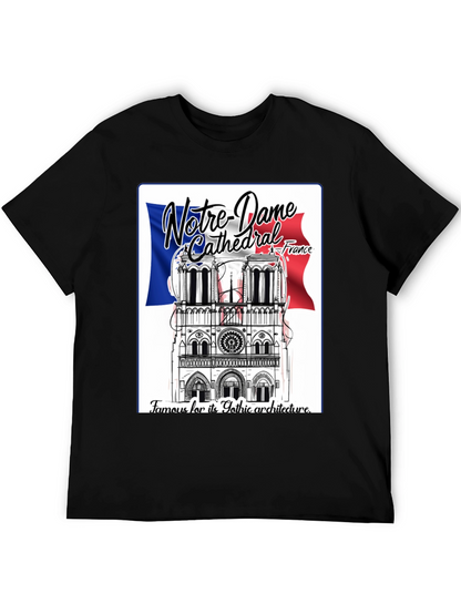 Notre Dame Cathedral France Graphic Tee