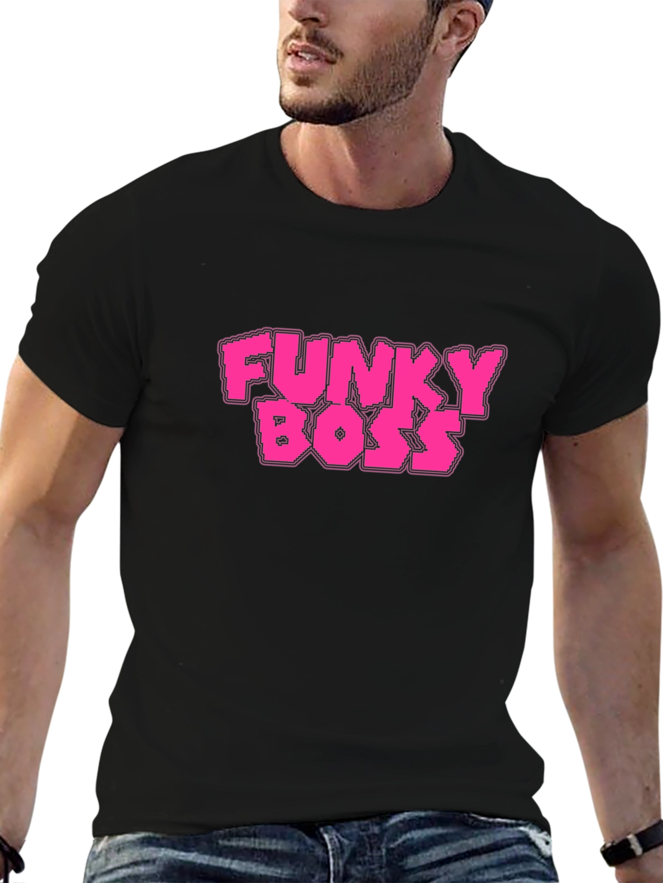 Funky Boss Graphic Tee - Black