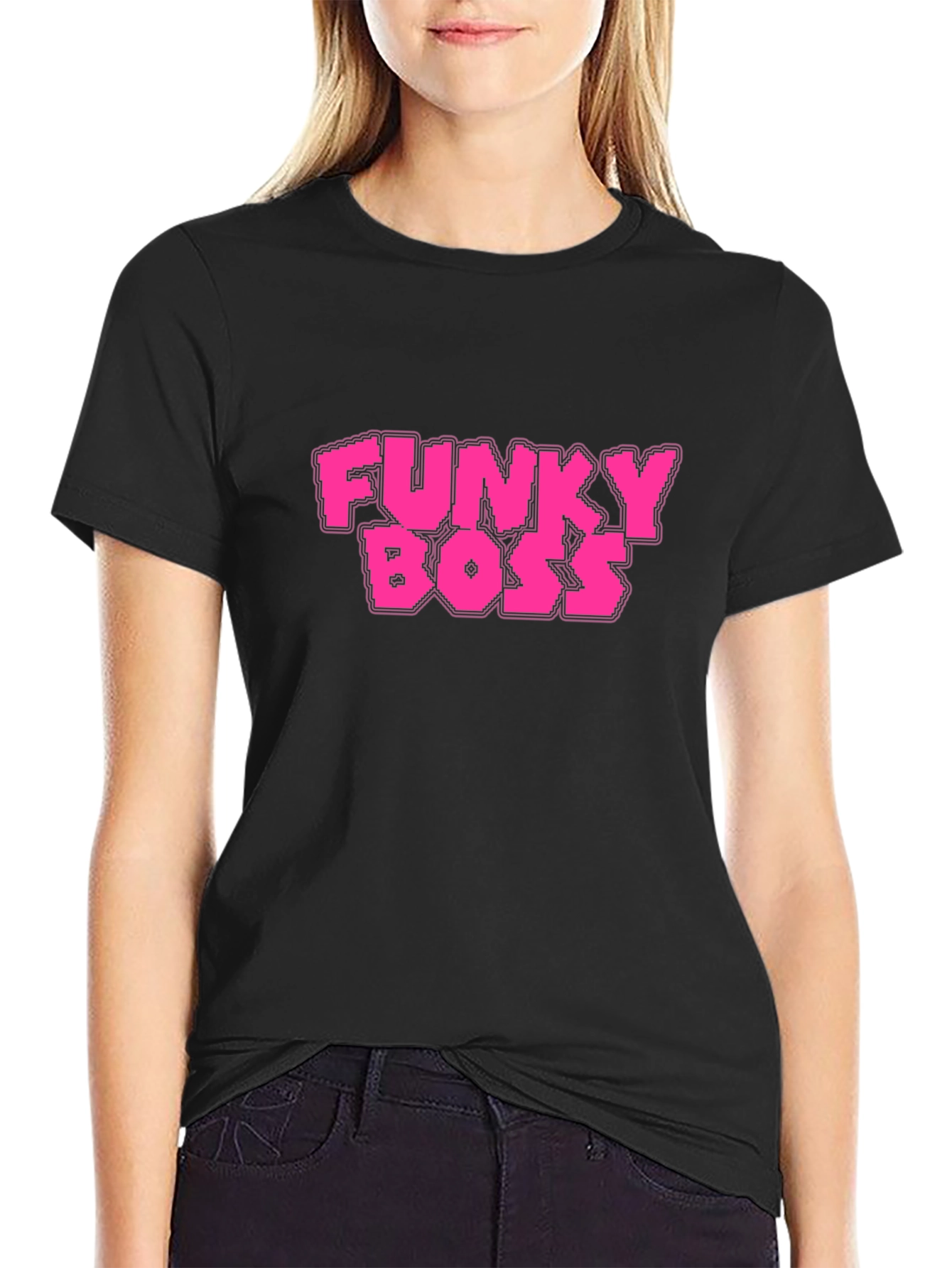 Funky Boss Graphic Tee - Black