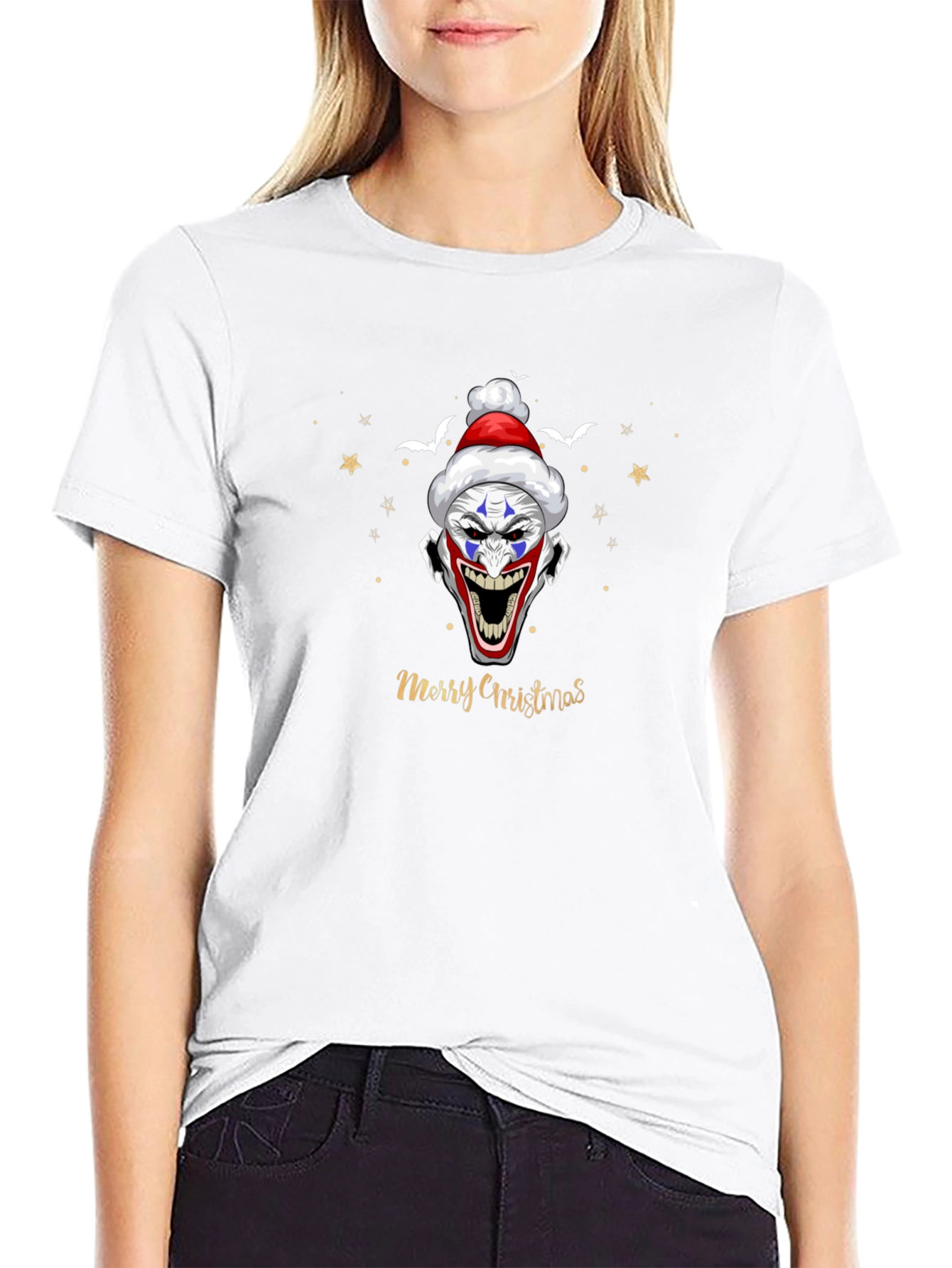 Creepy Clown Christmas T-Shirt