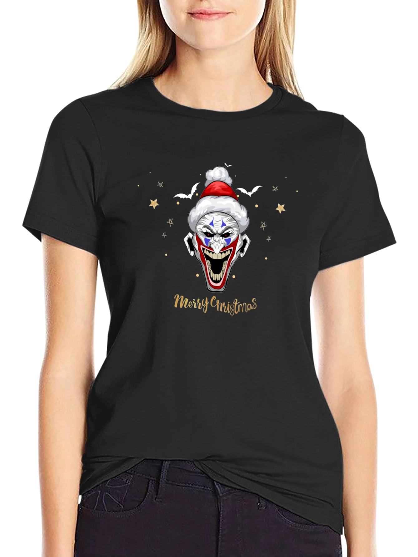 Creepy Clown Christmas T-Shirt