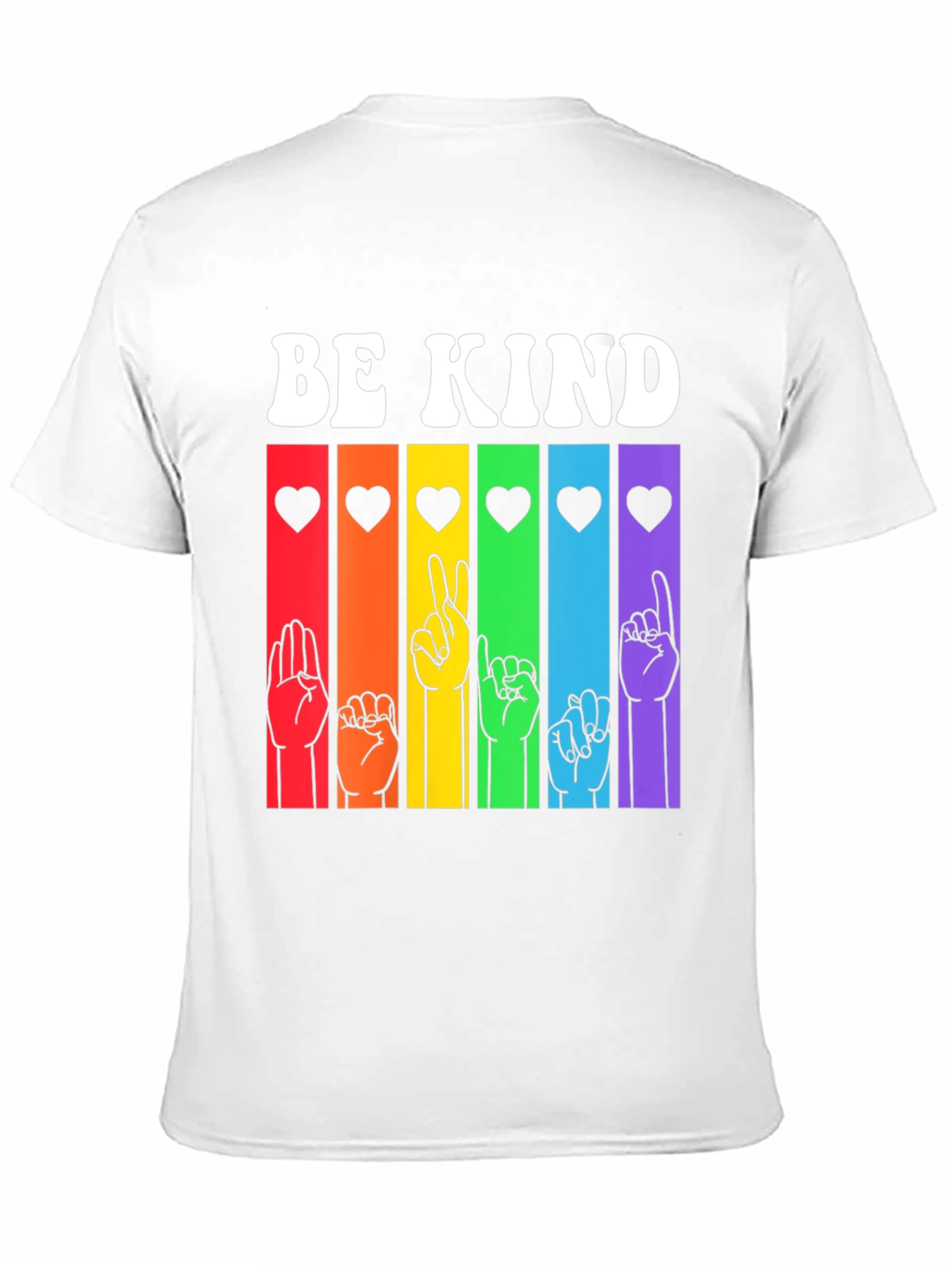 Be Kind Sign Language T-Shirt - Rainbow Pride
