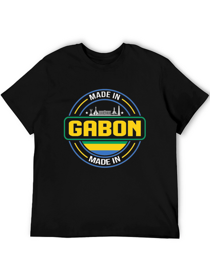 Made in Gabon T-Shirt - Black Cotton Tee