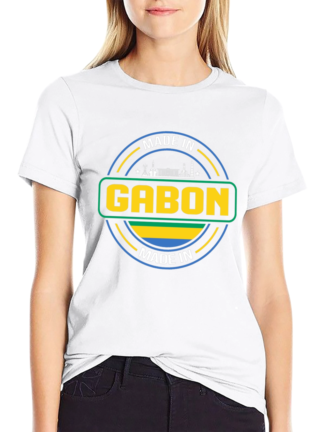 Made in Gabon T-Shirt - Black Cotton Tee