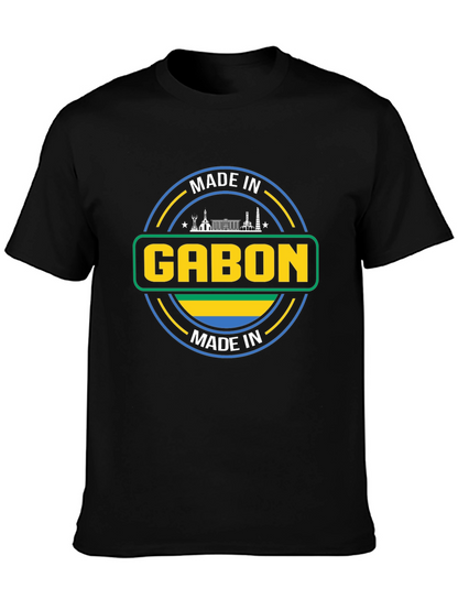 Made in Gabon T-Shirt - Black Cotton Tee